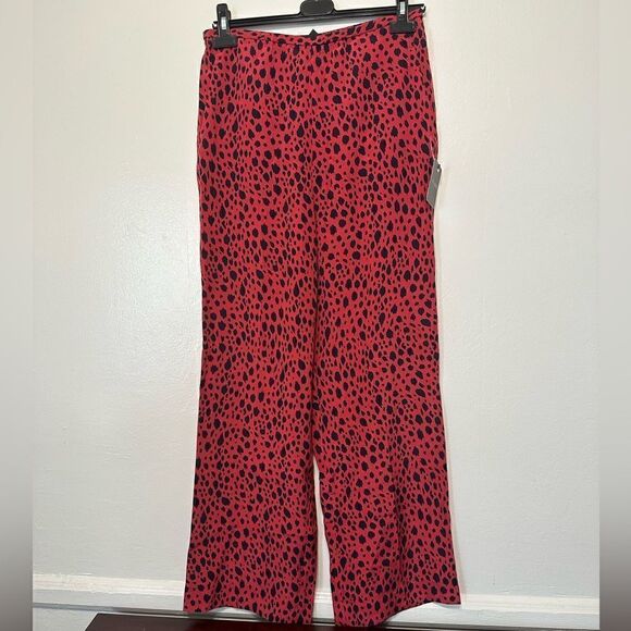 St.John Collection Women’s wide leg leopard print 100% silk pant size S, NWT - Picture 7 of 9